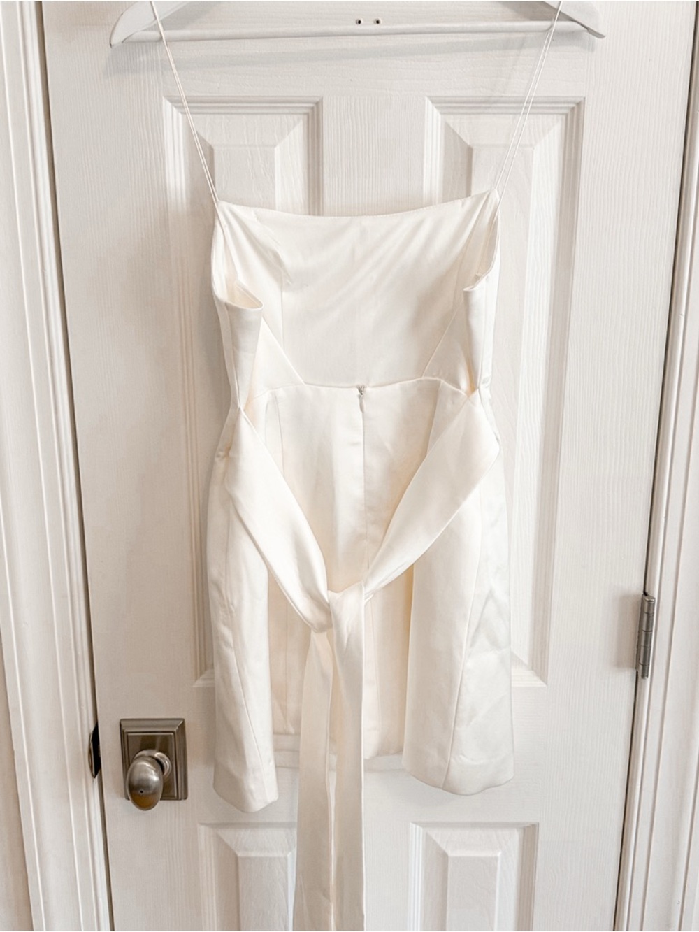 NWT Zara Bow Back White Dress - Picture 10 of 16